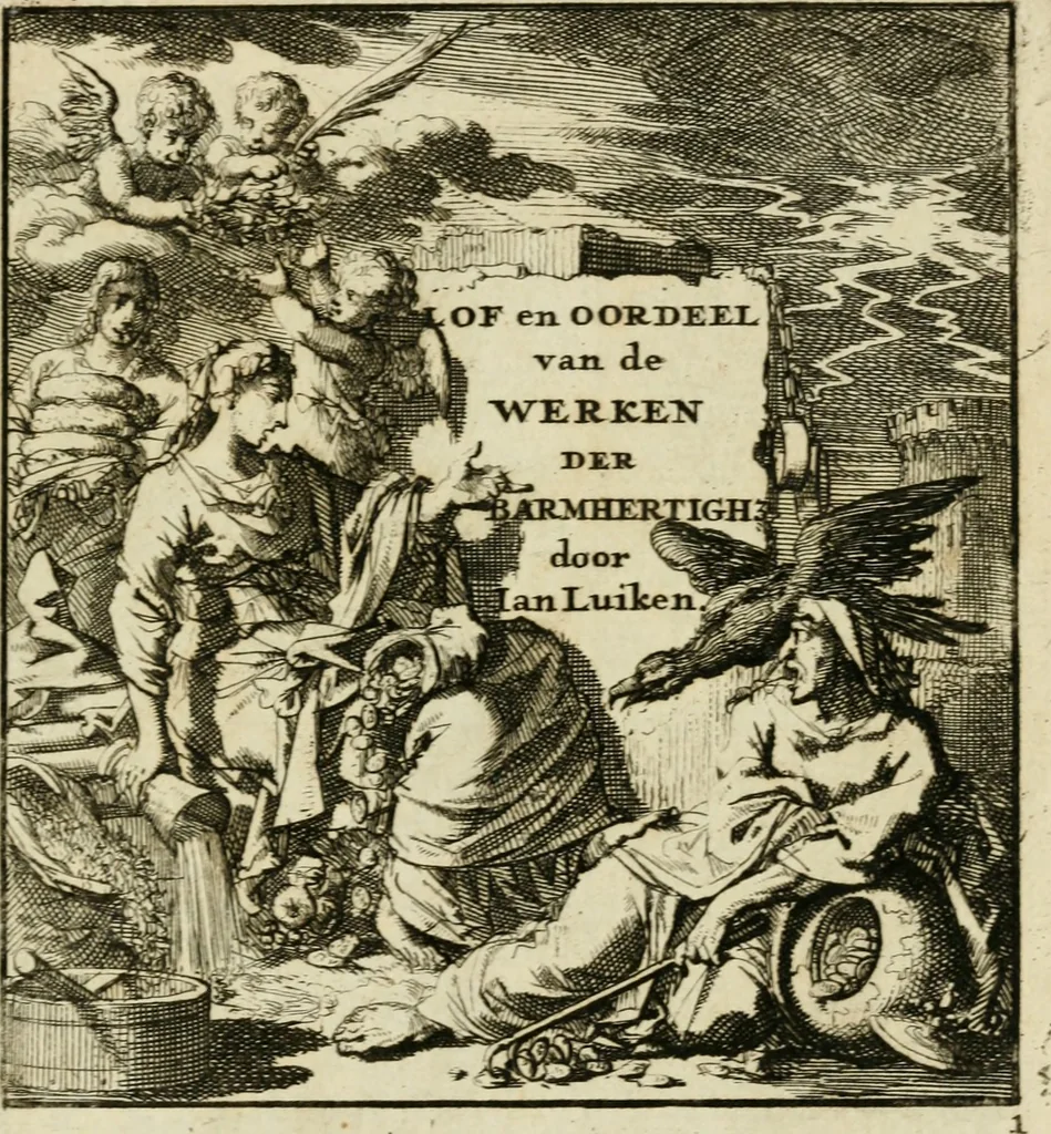 An illustration from Zedelyke en stichtelyke gezangen, 1734, leaf 324