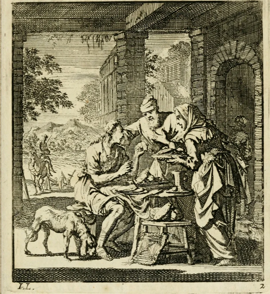 An illustration from Zedelyke en stichtelyke gezangen, 1734, leaf 326