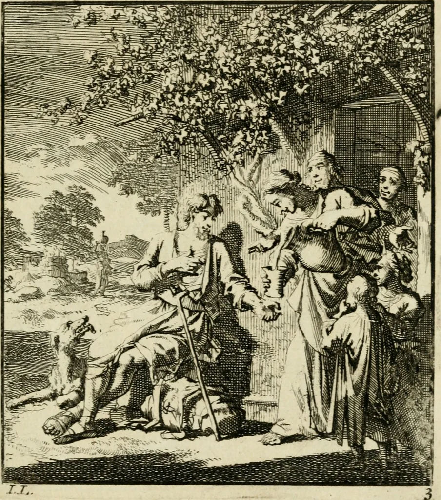 An illustration from Zedelyke en stichtelyke gezangen, 1734, leaf 328