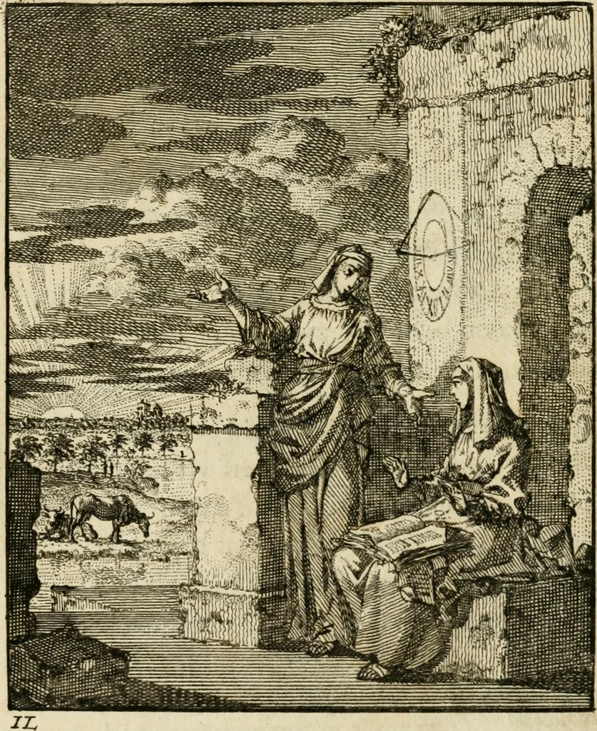 An illustration from Zedelyke en stichtelyke gezangen, 1734, leaf 33