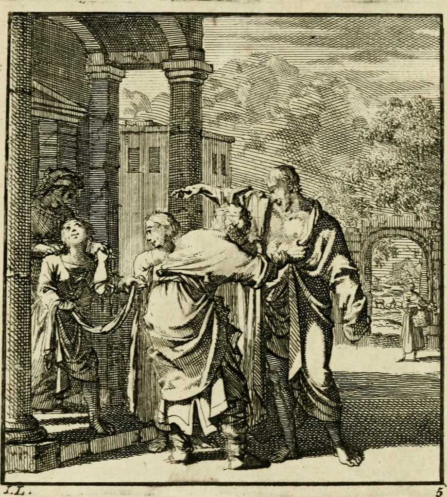 An illustration from Zedelyke en stichtelyke gezangen, 1734, leaf 332