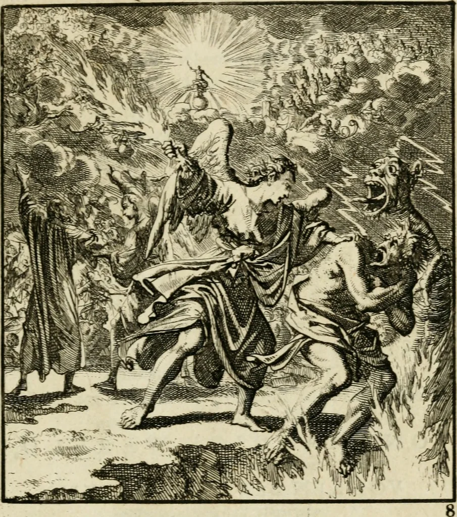 An illustration from Zedelyke en stichtelyke gezangen, 1734, leaf 338