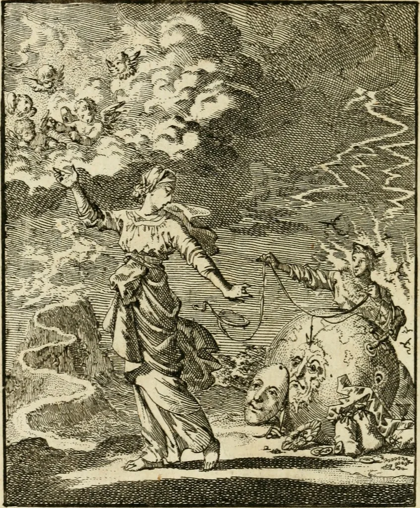 An illustration from Zedelyke en stichtelyke gezangen, 1734, leaf 79