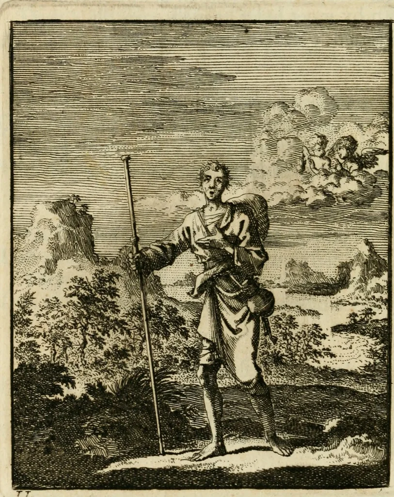 An illustration from Zedelyke en stichtelyke gezangen, 1734, leaf 95