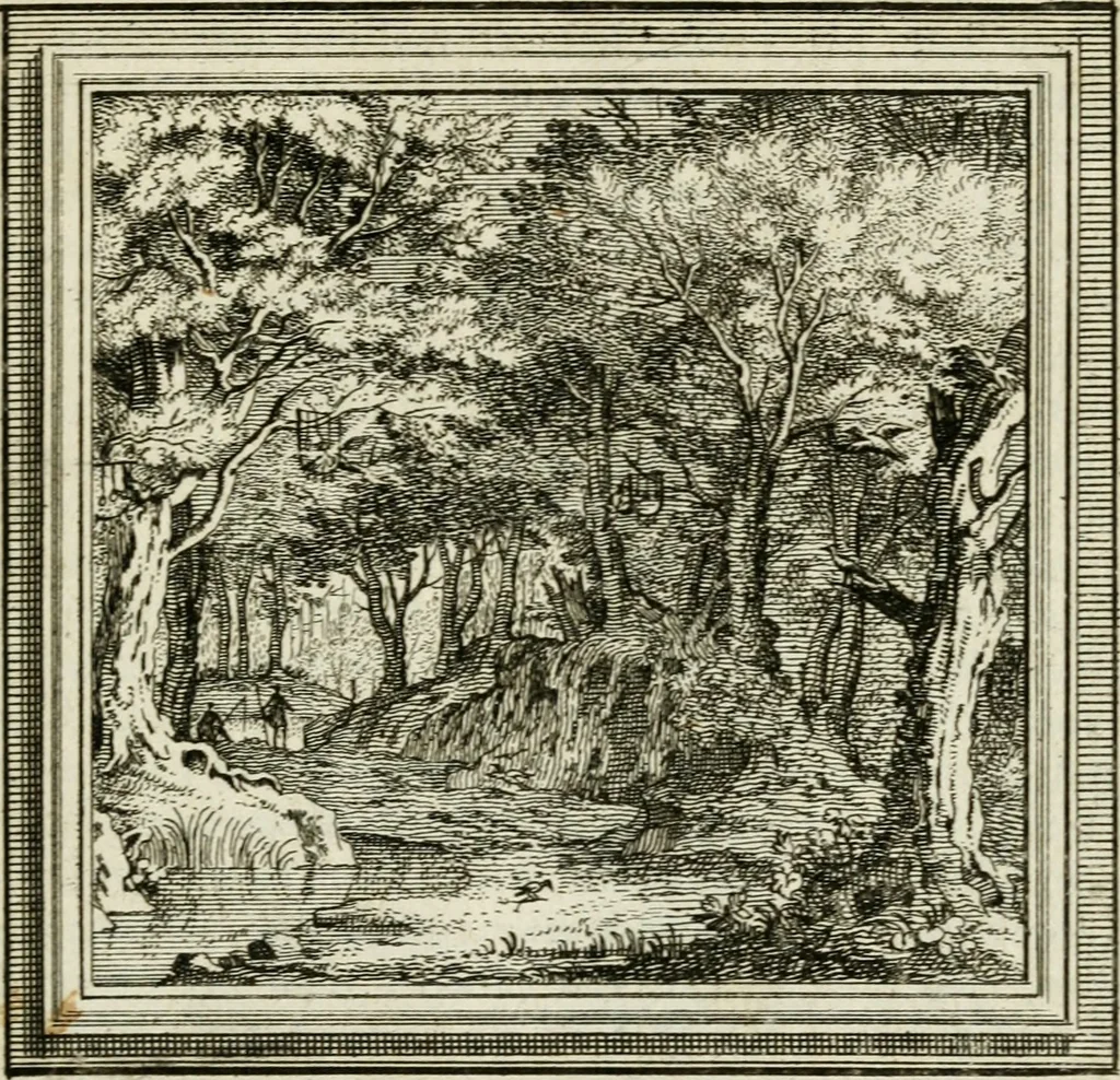 An illustration from Zederyke zinnebeelden der tonge, 1716, leaf 114