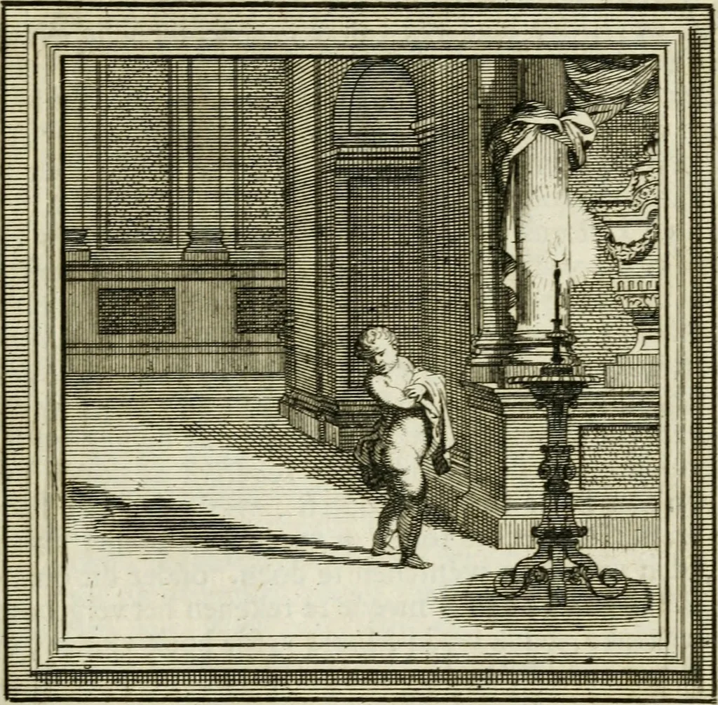 An illustration from Zederyke zinnebeelden der tonge, 1716, leaf 138