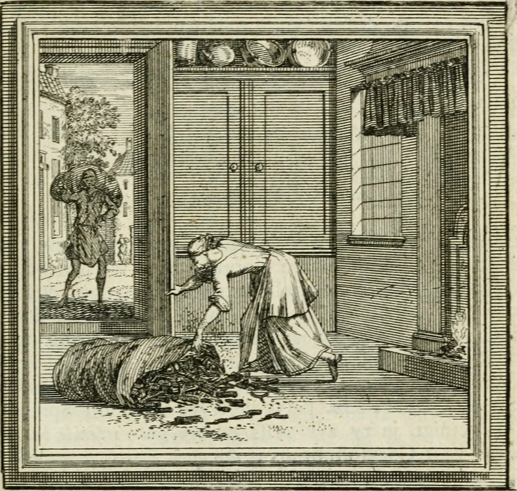 An illustration from Zederyke zinnebeelden der tonge, 1716, leaf 152