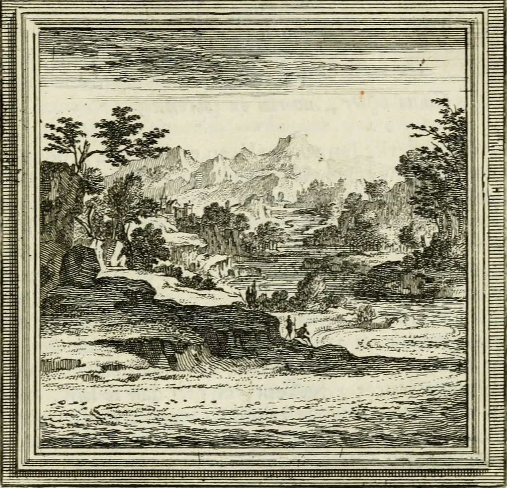 An illustration from Zederyke zinnebeelden der tonge, 1716, leaf 162