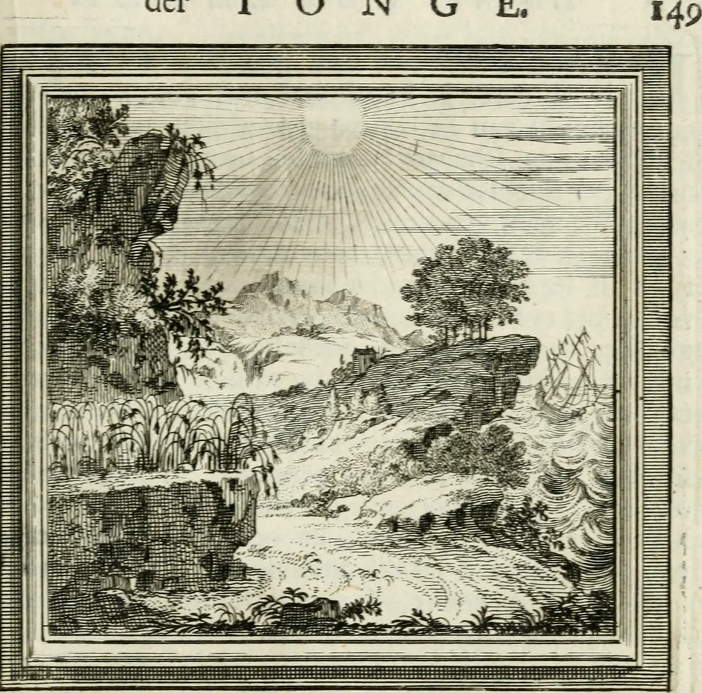 An illustration from Zederyke zinnebeelden der tonge, 1716, leaf 186