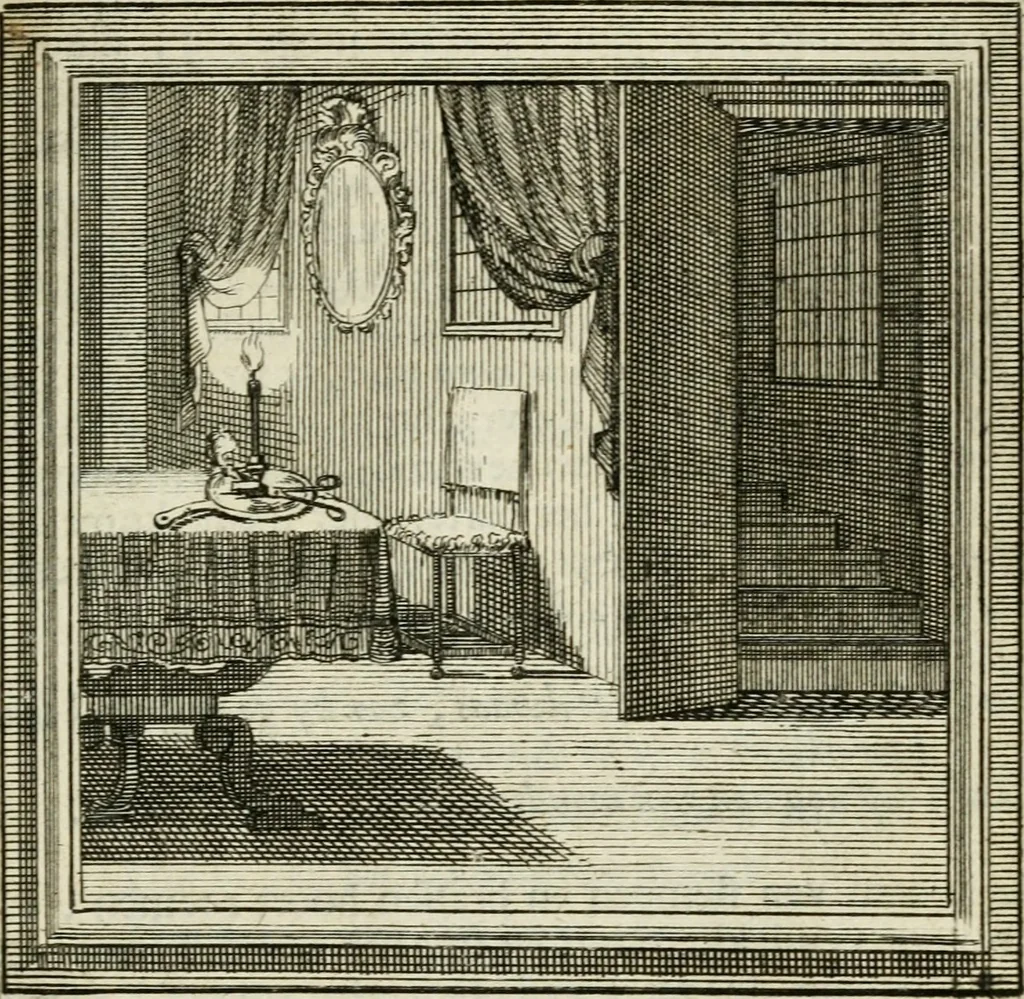 An illustration from Zederyke zinnebeelden der tonge, 1716, leaf 216