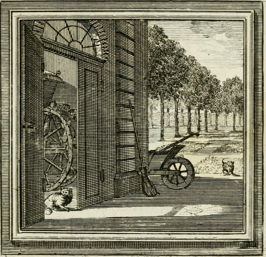 An illustration from Zederyke zinnebeelden der tonge, 1716, leaf 244