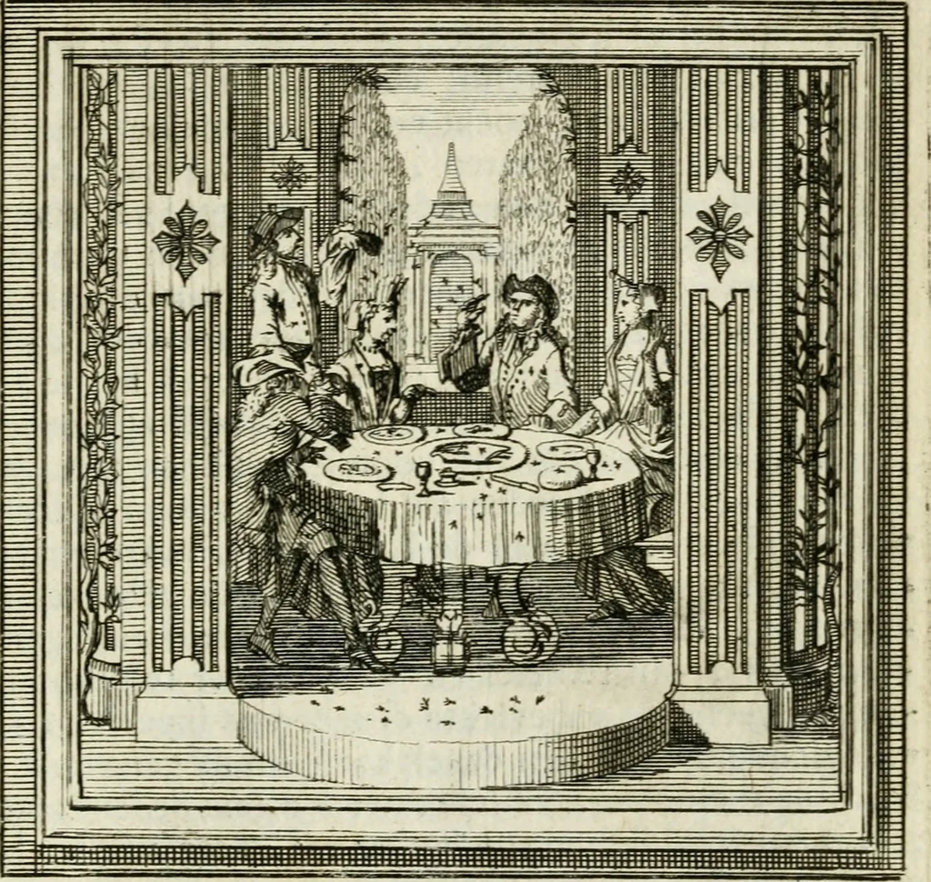 An illustration from Zederyke zinnebeelden der tonge, 1716, leaf 306