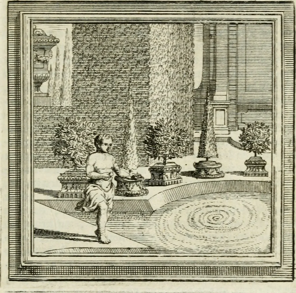 An illustration from Zederyke zinnebeelden der tonge, 1716, leaf 314