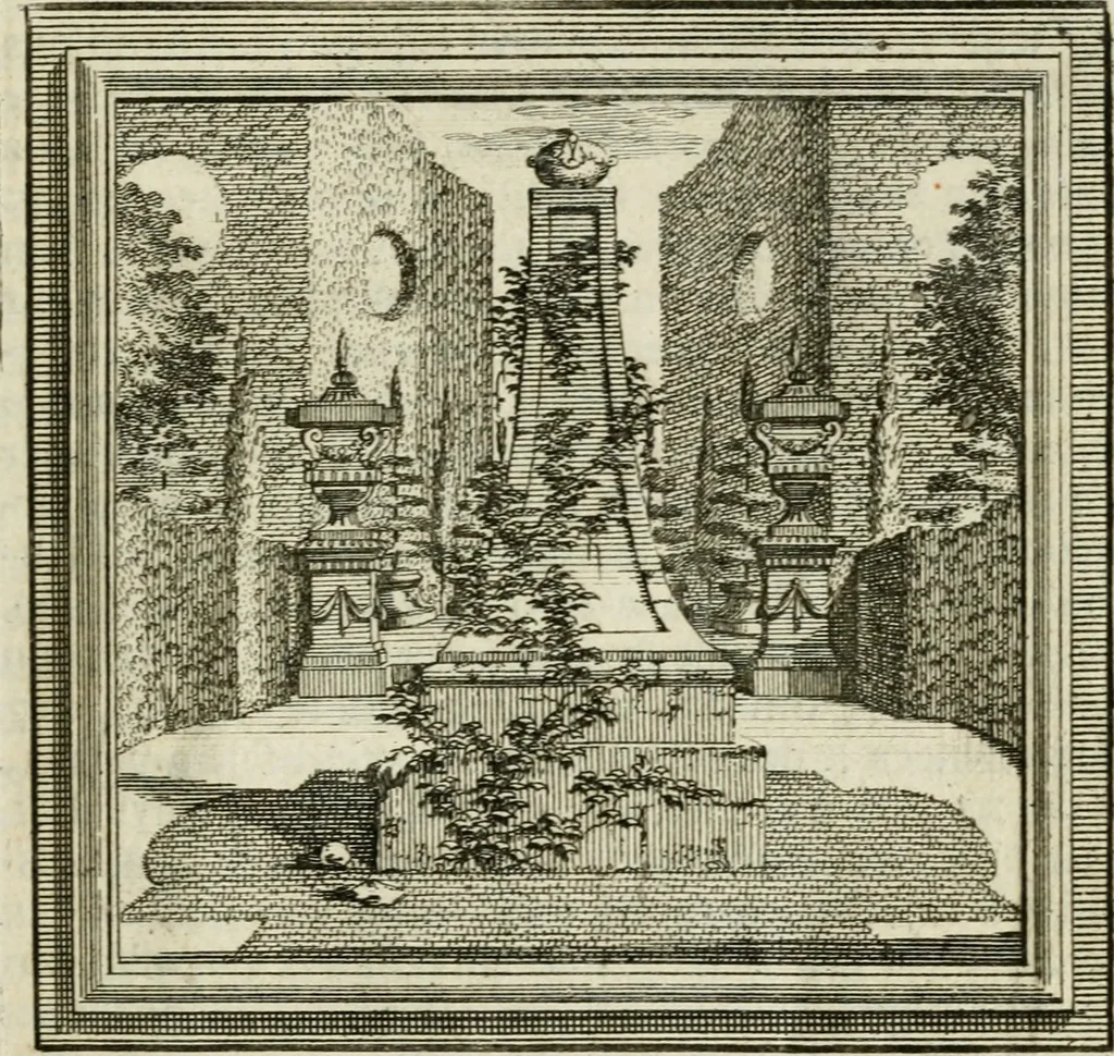An illustration from Zederyke zinnebeelden der tonge, 1716, leaf 40