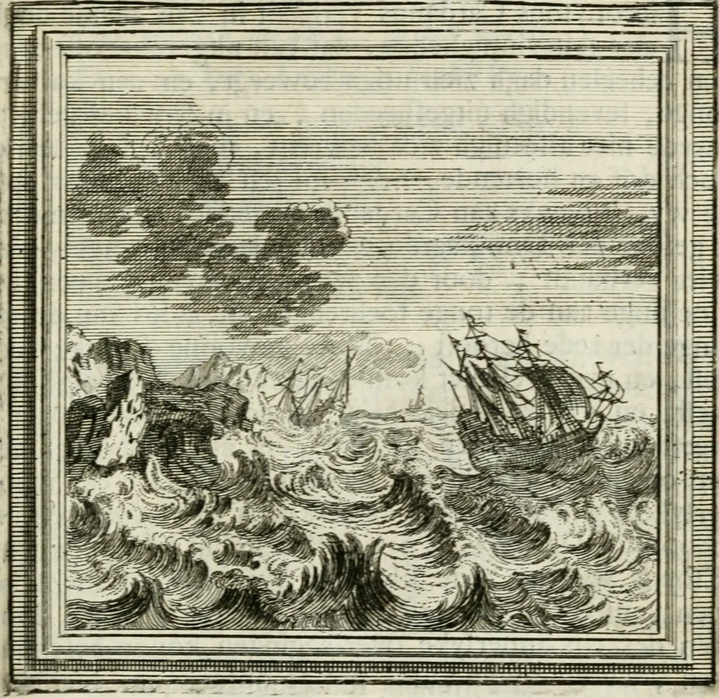 An illustration from Zederyke zinnebeelden der tonge, 1716, leaf 90