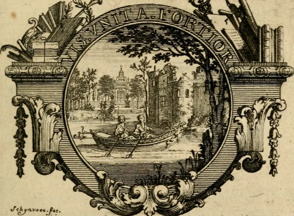 An illustration from Zederyke zinnebeelden der tonge, 1716, leaf 10
