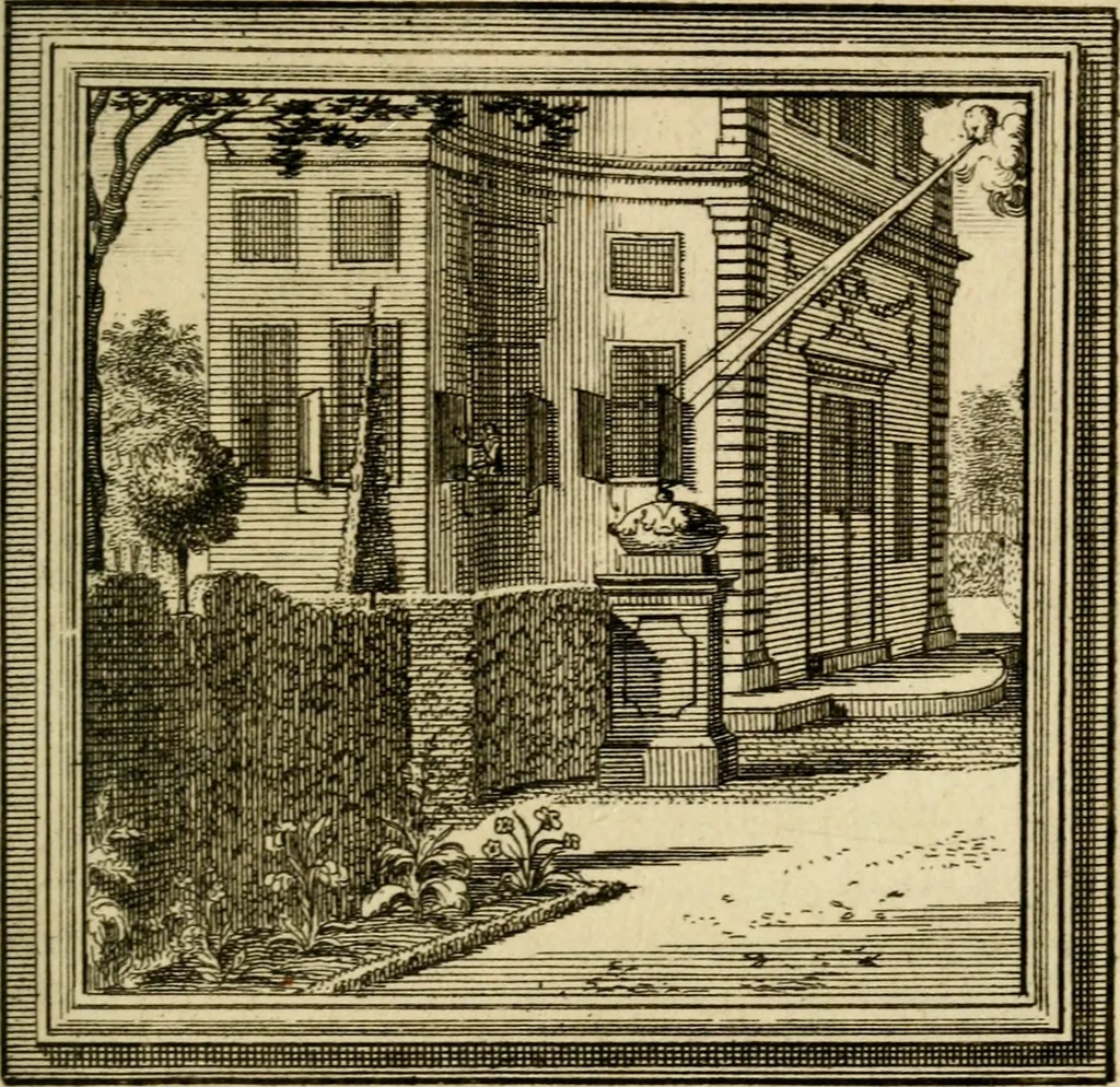 An illustration from Zederyke zinnebeelden der tonge, 1716, leaf 122