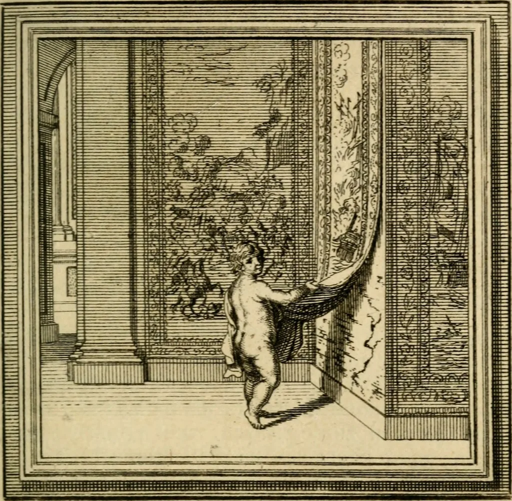 An illustration from Zederyke zinnebeelden der tonge, 1716, leaf 130
