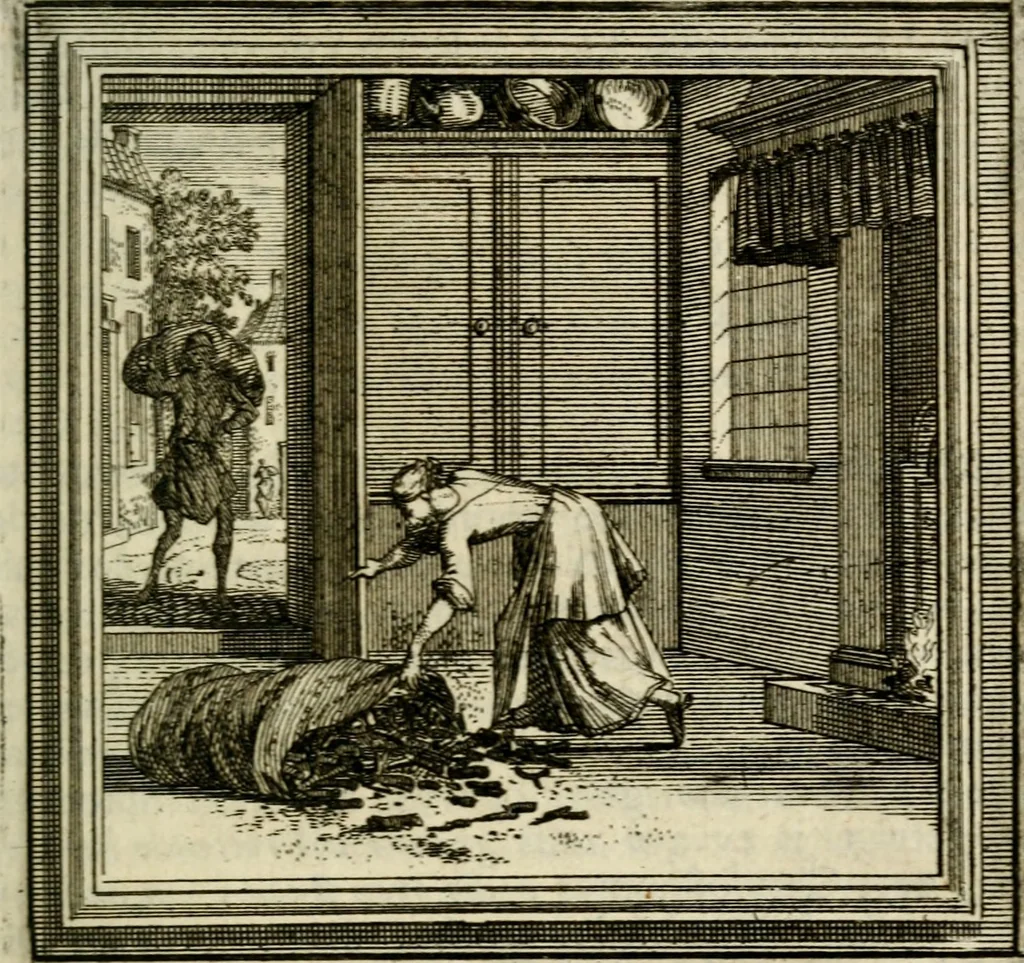 An illustration from Zederyke zinnebeelden der tonge, 1716, leaf 152