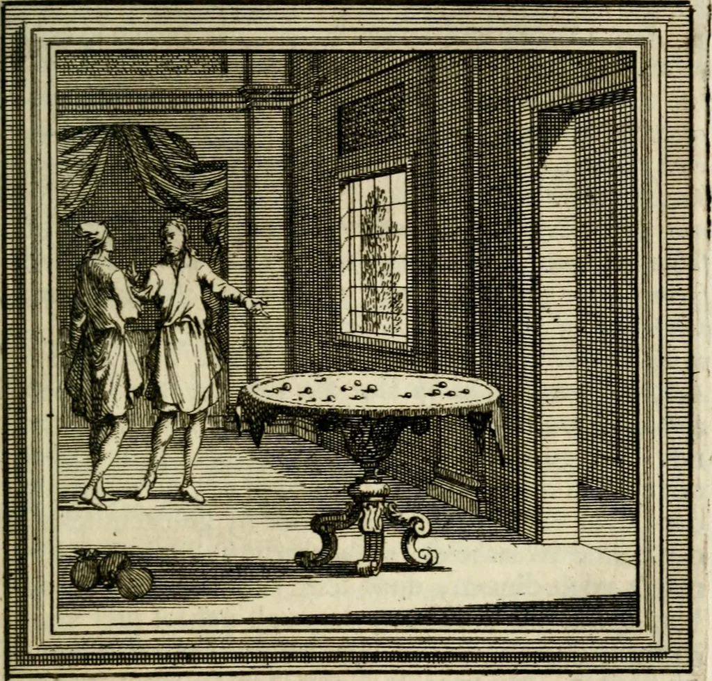 An illustration from Zederyke zinnebeelden der tonge, 1716, leaf 168