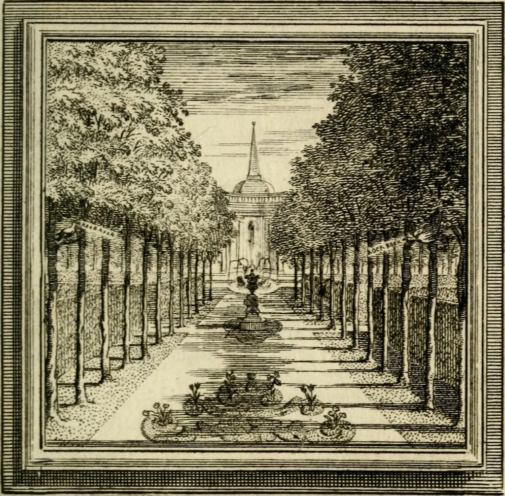 An illustration from Zederyke zinnebeelden der tonge, 1716, leaf 208