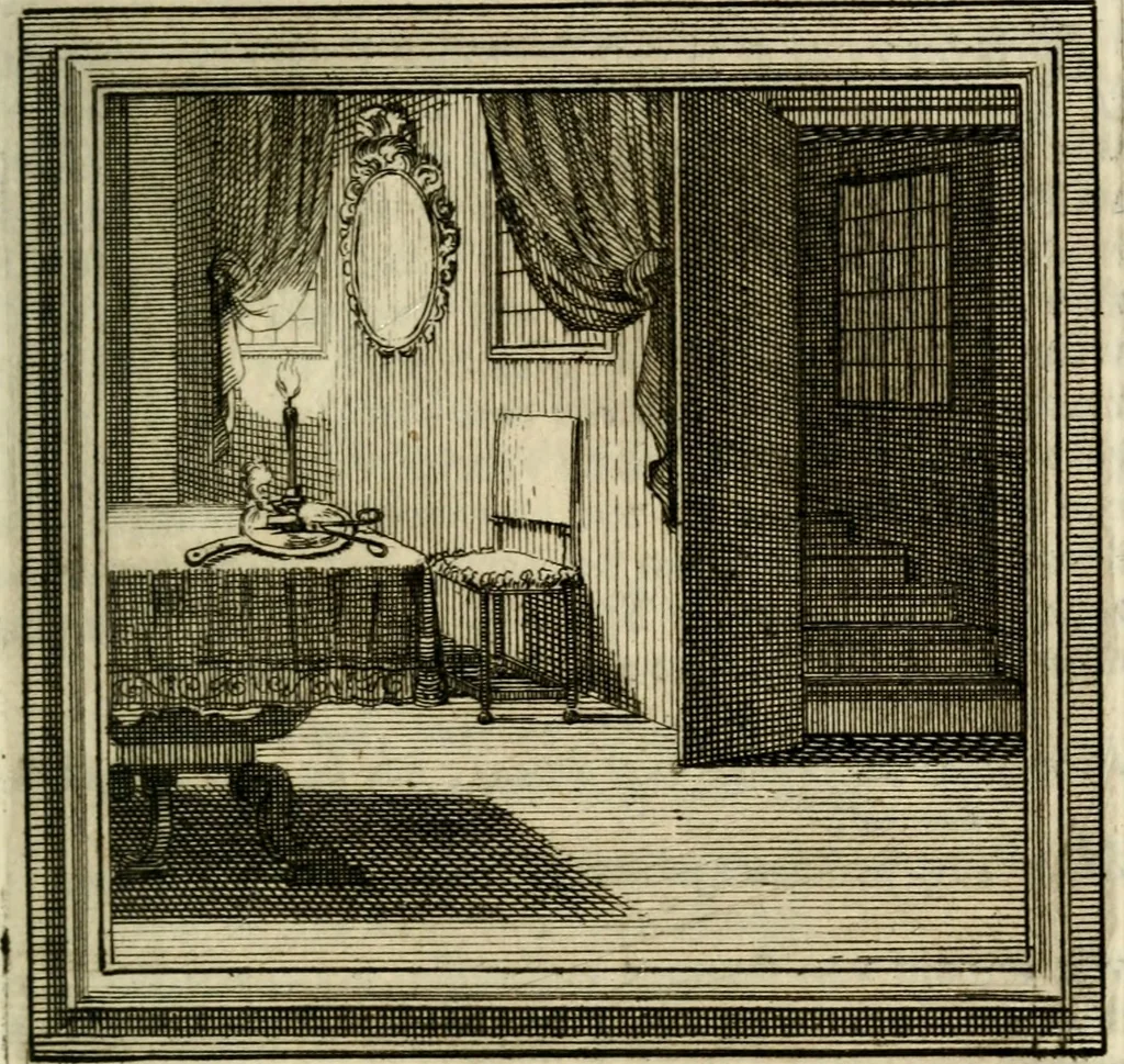 An illustration from Zederyke zinnebeelden der tonge, 1716, leaf 216