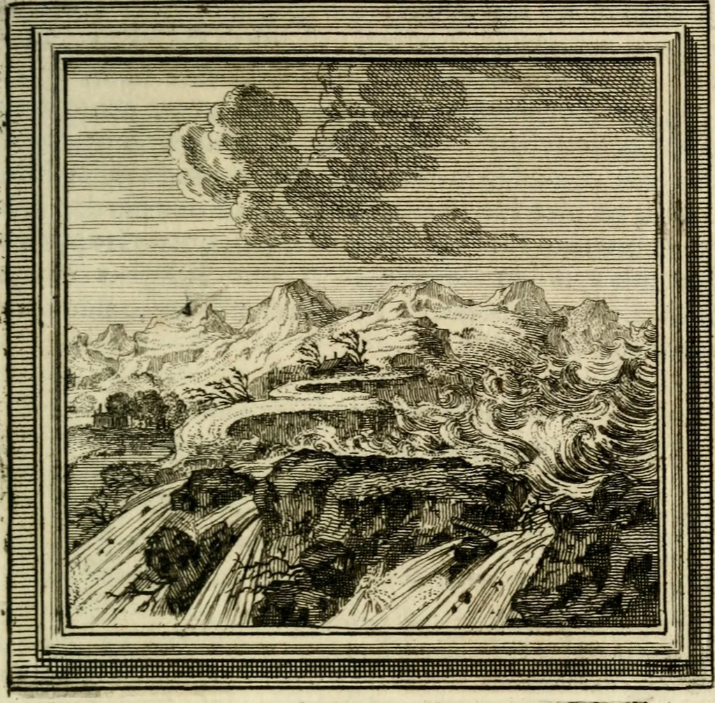 An illustration from Zederyke zinnebeelden der tonge, 1716, leaf 224