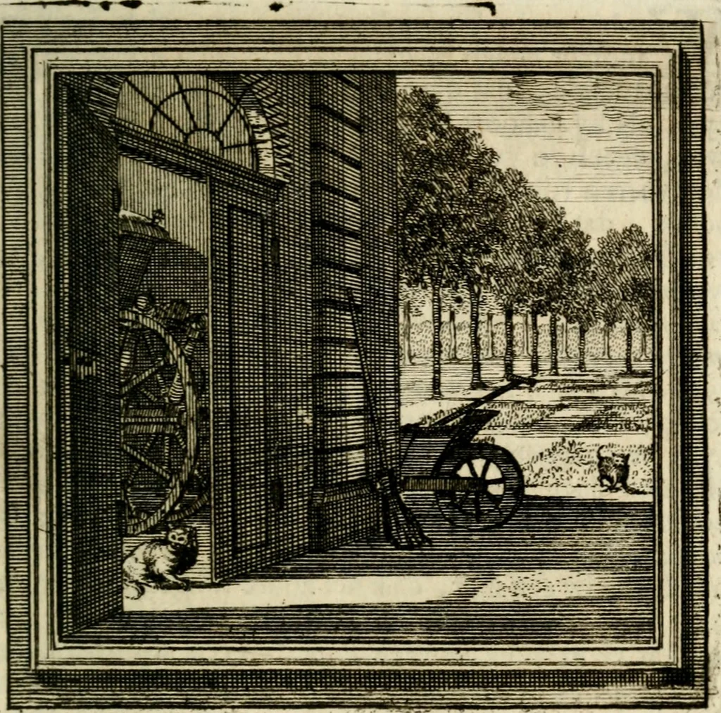An illustration from Zederyke zinnebeelden der tonge, 1716, leaf 244