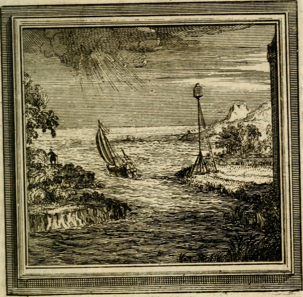 An illustration from Zederyke zinnebeelden der tonge, 1716, leaf 264