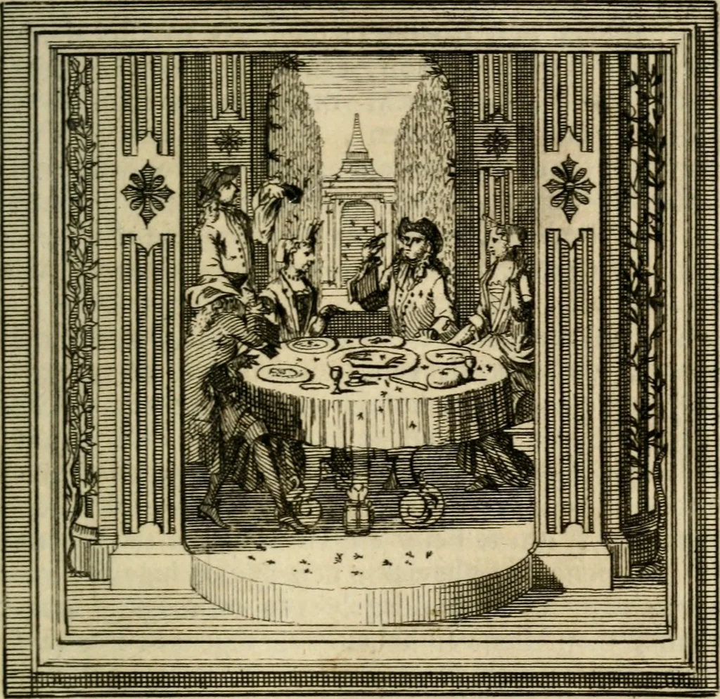 An illustration from Zederyke zinnebeelden der tonge, 1716, leaf 306
