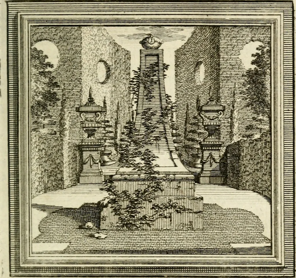 An illustration from Zederyke zinnebeelden der tonge, 1716, leaf 40