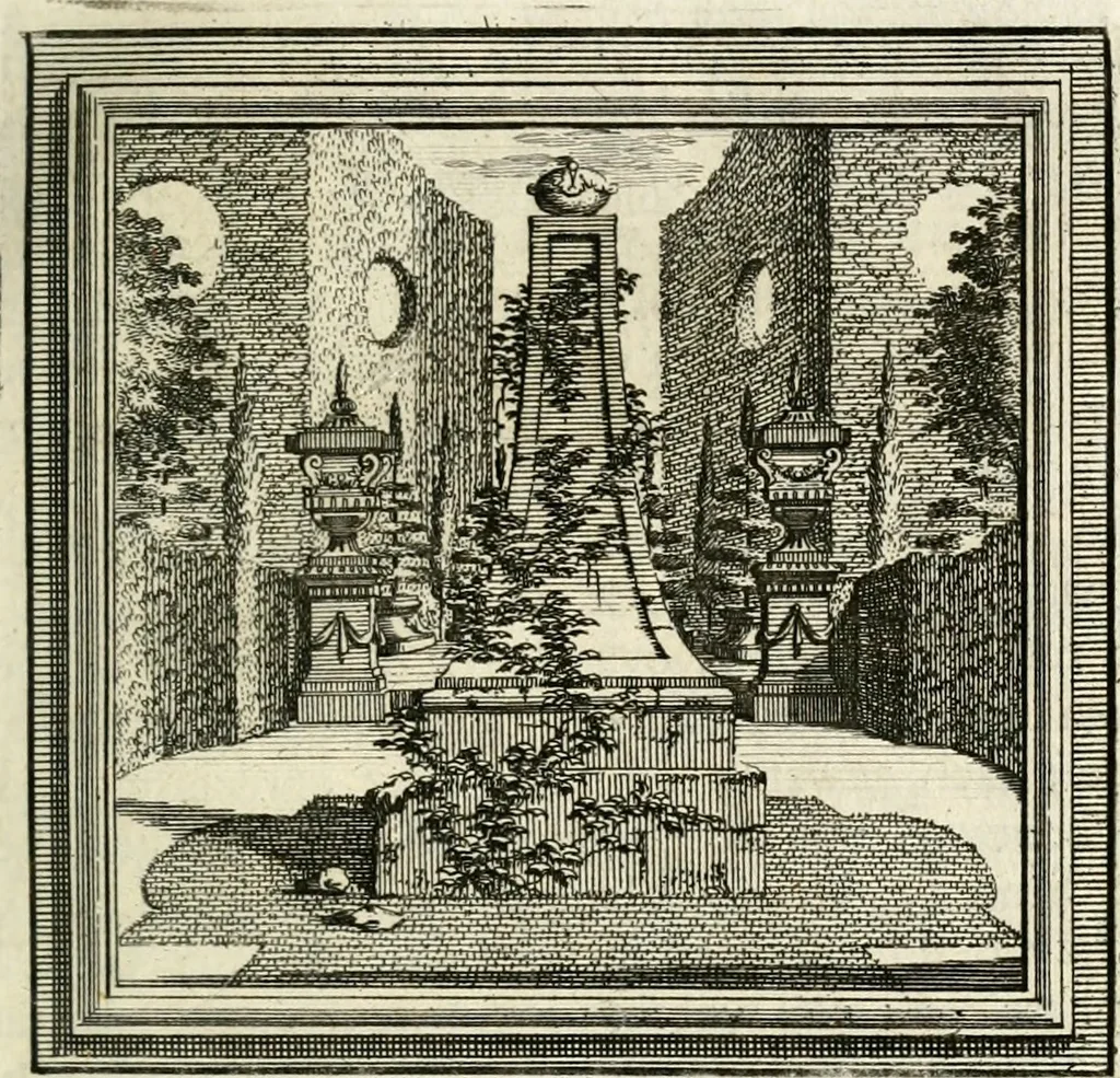 An illustration from Zederyke zinnebeelden der tonge, 1764, leaf 138
