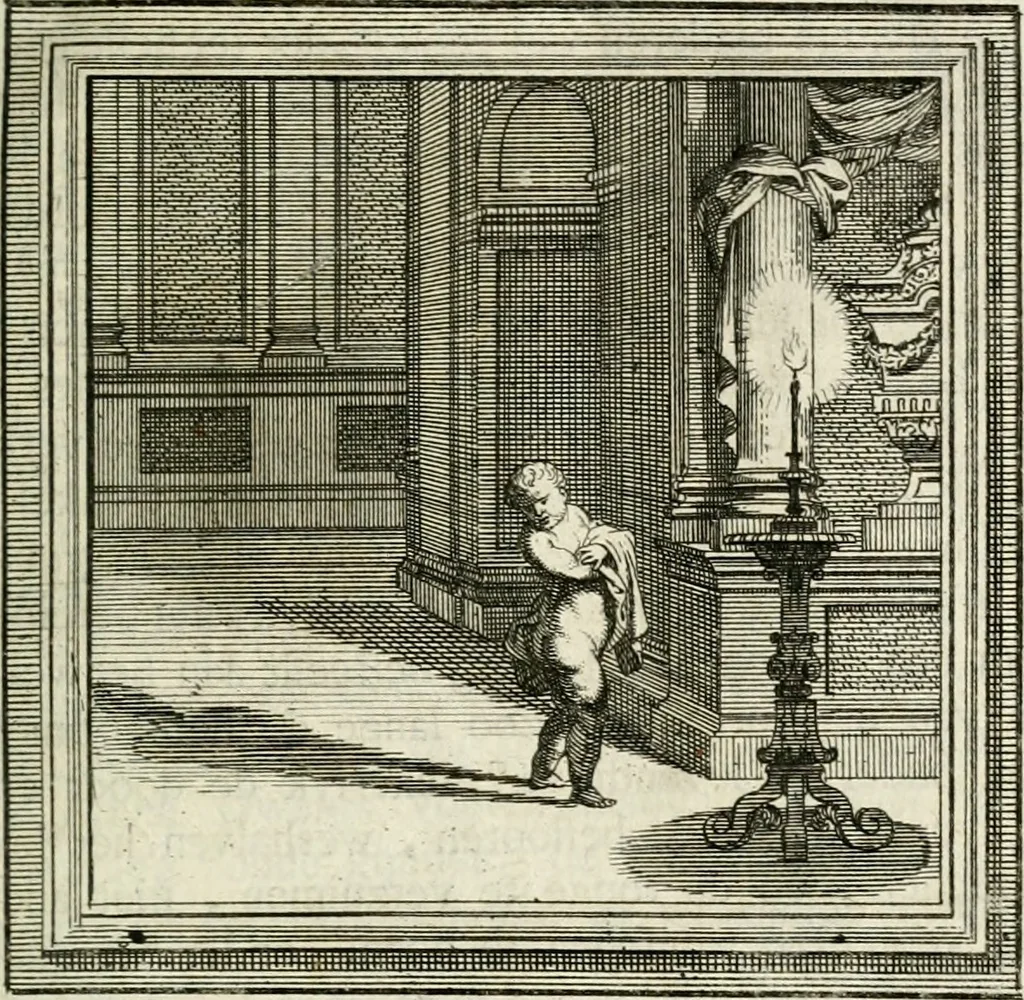 An illustration from Zederyke zinnebeelden der tonge, 1764, leaf 236