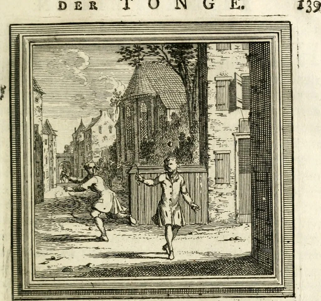 An illustration from Zederyke zinnebeelden der tonge, 1764, leaf 274