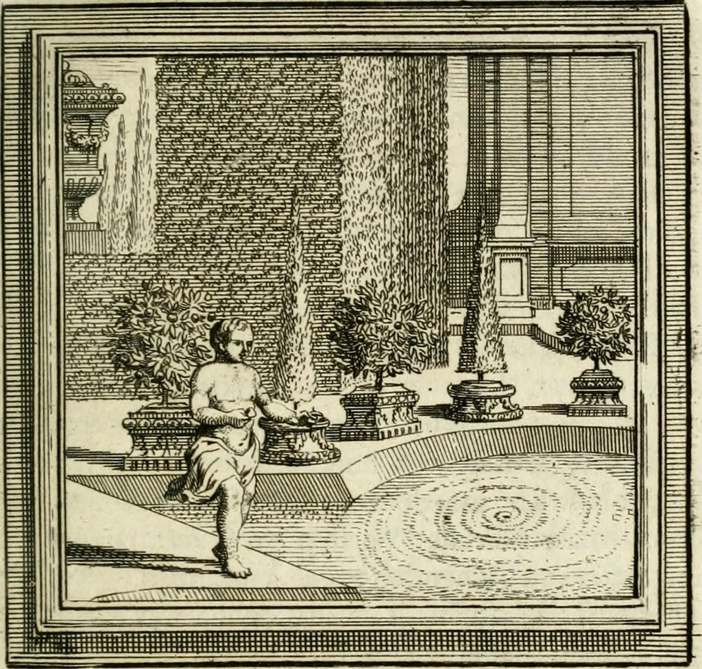 An illustration from Zederyke zinnebeelden der tonge, 1764, leaf 412