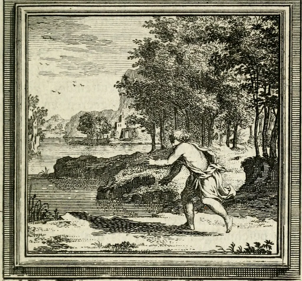 An illustration from Zederyke zinnebeelden der tonge, 1764, leaf 434
