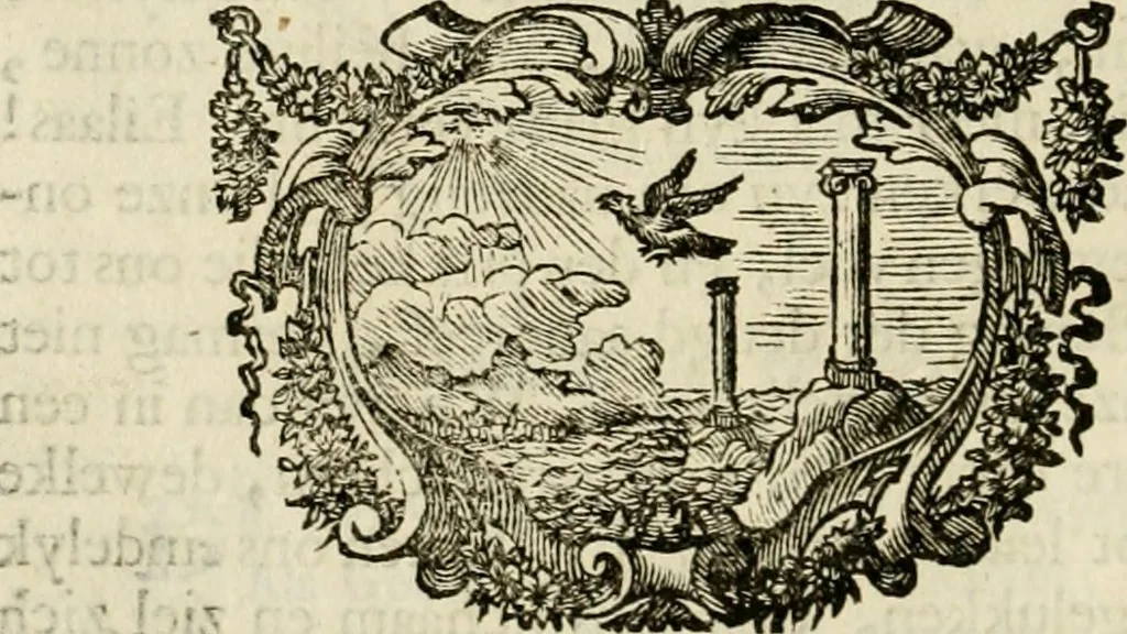 An illustration from Zederyke zinnebeelden : vertoont in konstplaten, door kragtige redeneeringen en maat-digten nutte van het menschelyke leven toegepast, 1713, leaf 113