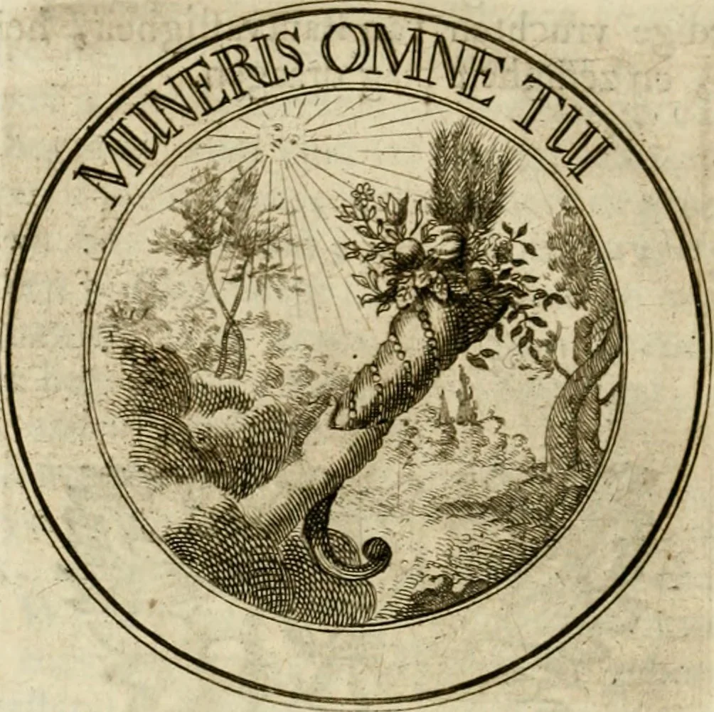 An illustration from Zederyke zinnebeelden : vertoont in konstplaten, door kragtige redeneeringen en maat-digten nutte van het menschelyke leven toegepast, 1713, leaf 143