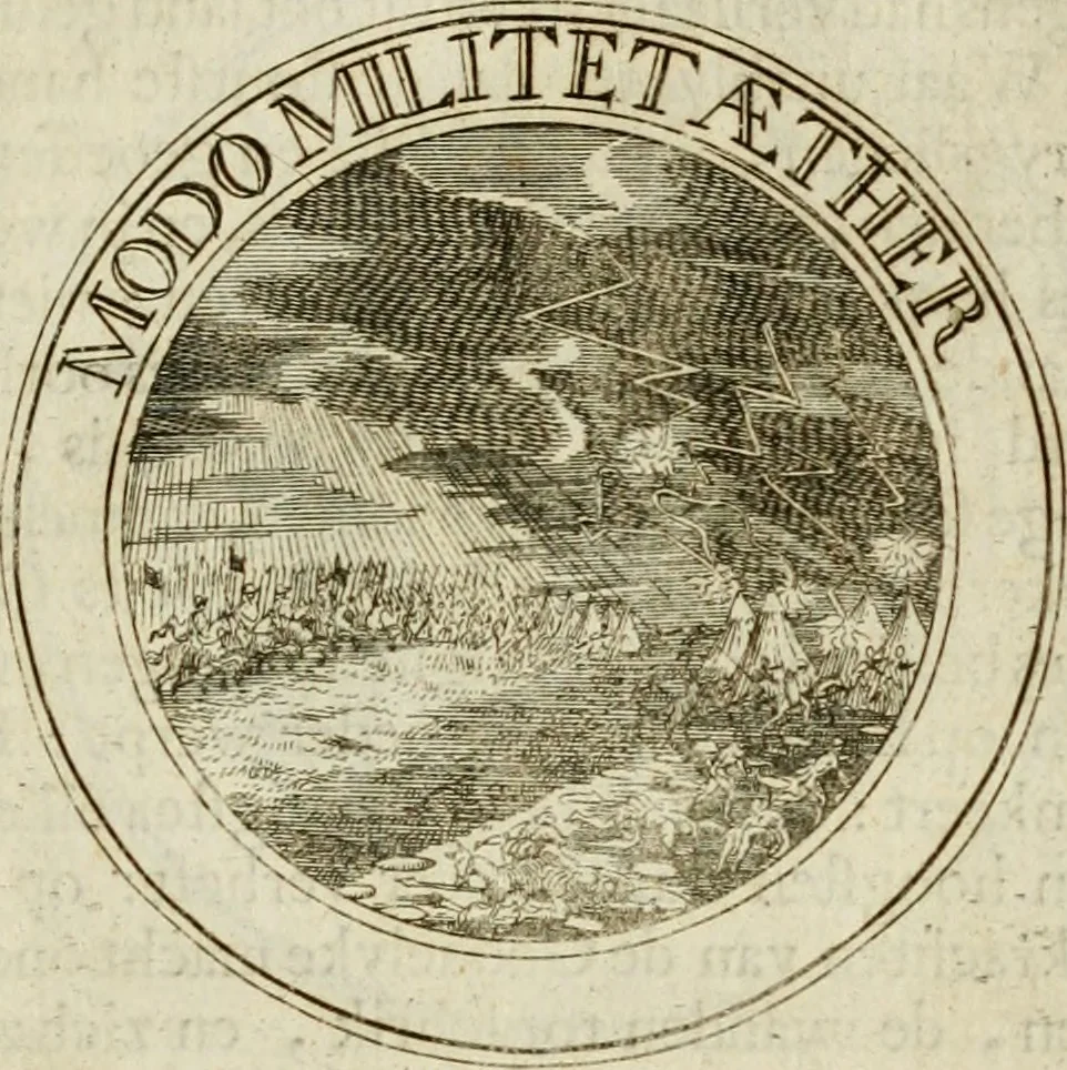 An illustration from Zederyke zinnebeelden : vertoont in konstplaten, door kragtige redeneeringen en maat-digten nutte van het menschelyke leven toegepast, 1713, leaf 158