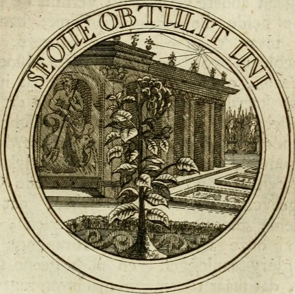 An illustration from Zederyke zinnebeelden : vertoont in konstplaten, door kragtige redeneeringen en maat-digten nutte van het menschelyke leven toegepast, 1713, leaf 170