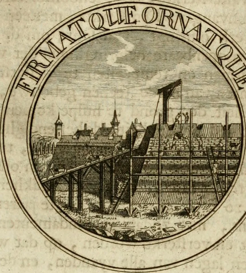 An illustration from Zederyke zinnebeelden : vertoont in konstplaten, door kragtige redeneeringen en maat-digten nutte van het menschelyke leven toegepast, 1713, leaf 194