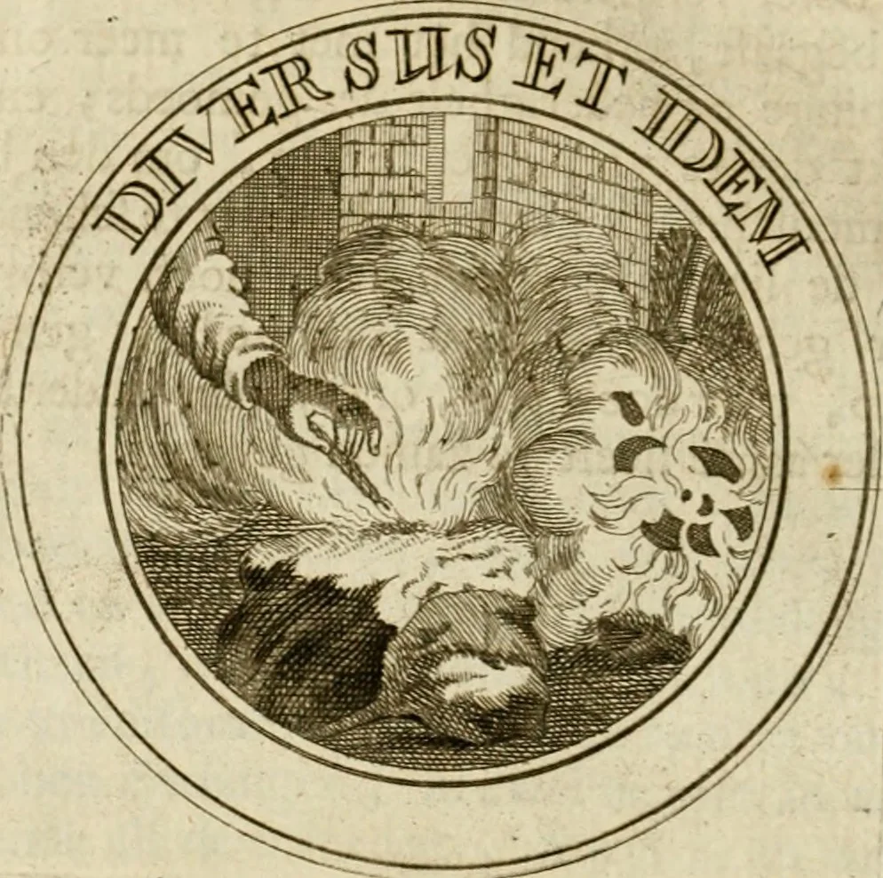 An illustration from Zederyke zinnebeelden : vertoont in konstplaten, door kragtige redeneeringen en maat-digten nutte van het menschelyke leven toegepast, 1713, leaf 237