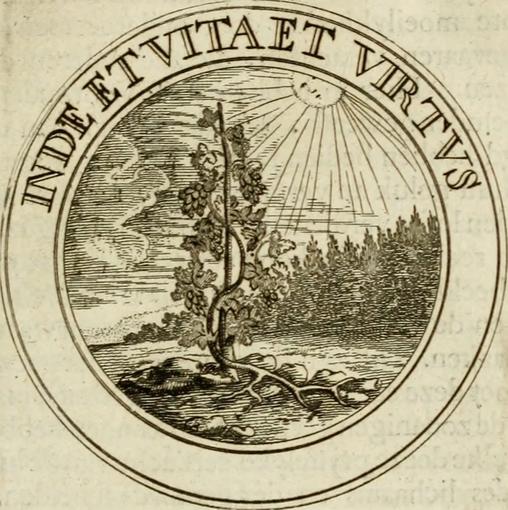An illustration from Zederyke zinnebeelden : vertoont in konstplaten, door kragtige redeneeringen en maat-digten nutte van het menschelyke leven toegepast, 1713, leaf 24