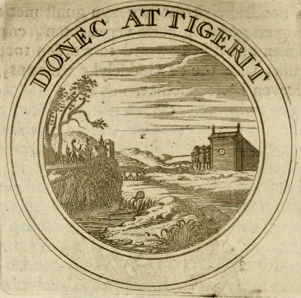 An illustration from Zederyke zinnebeelden : vertoont in konstplaten, door kragtige redeneeringen en maat-digten nutte van het menschelyke leven toegepast, 1713, leaf 243