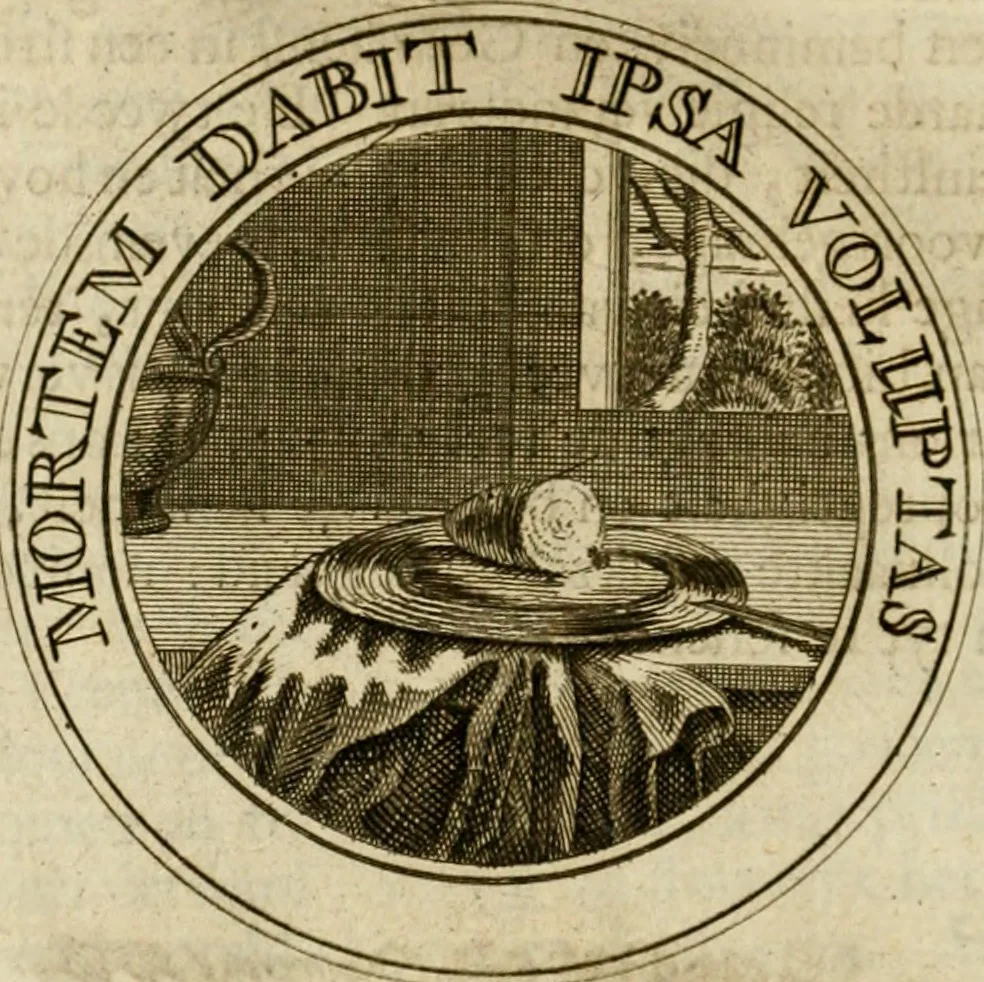 An illustration from Zederyke zinnebeelden : vertoont in konstplaten, door kragtige redeneeringen en maat-digten nutte van het menschelyke leven toegepast, 1713, leaf 249