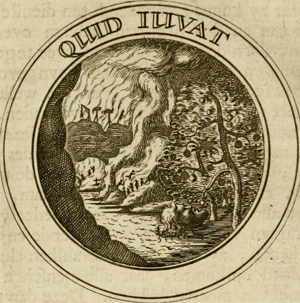 An illustration from Zederyke zinnebeelden : vertoont in konstplaten, door kragtige redeneeringen en maat-digten nutte van het menschelyke leven toegepast, 1713, leaf 251