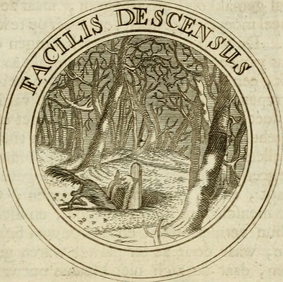 An illustration from Zederyke zinnebeelden : vertoont in konstplaten, door kragtige redeneeringen en maat-digten nutte van het menschelyke leven toegepast, 1713, leaf 272