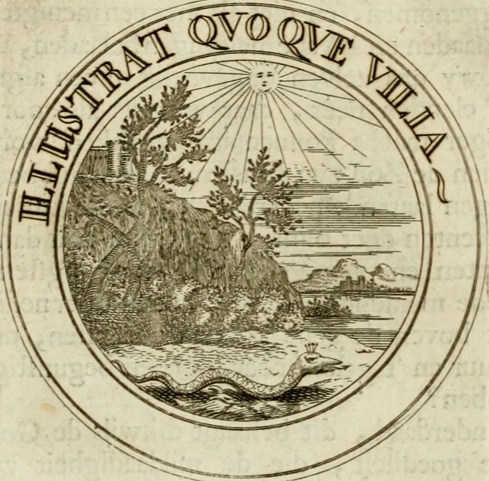 An illustration from Zederyke zinnebeelden : vertoont in konstplaten, door kragtige redeneeringen en maat-digten nutte van het menschelyke leven toegepast, 1713, leaf 34