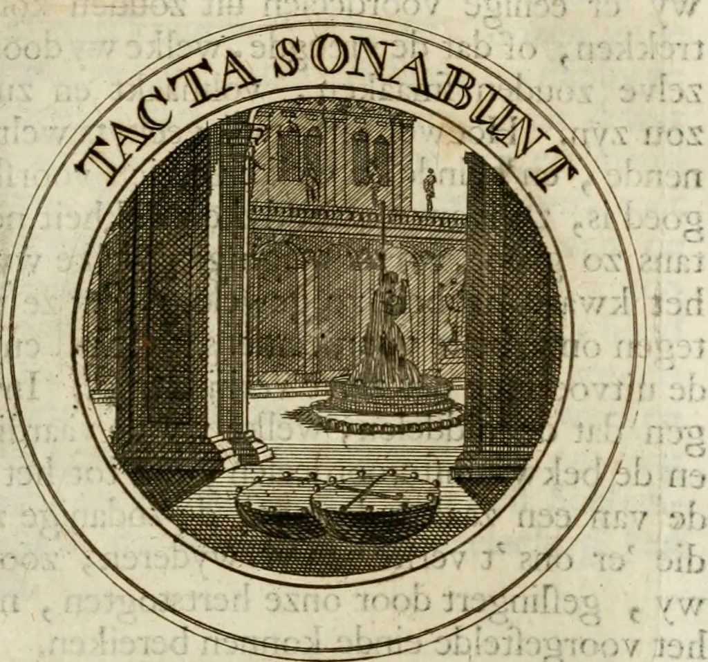 An illustration from Zederyke zinnebeelden : vertoont in konstplaten, door kragtige redeneeringen en maat-digten nutte van het menschelyke leven toegepast, 1713, leaf 44