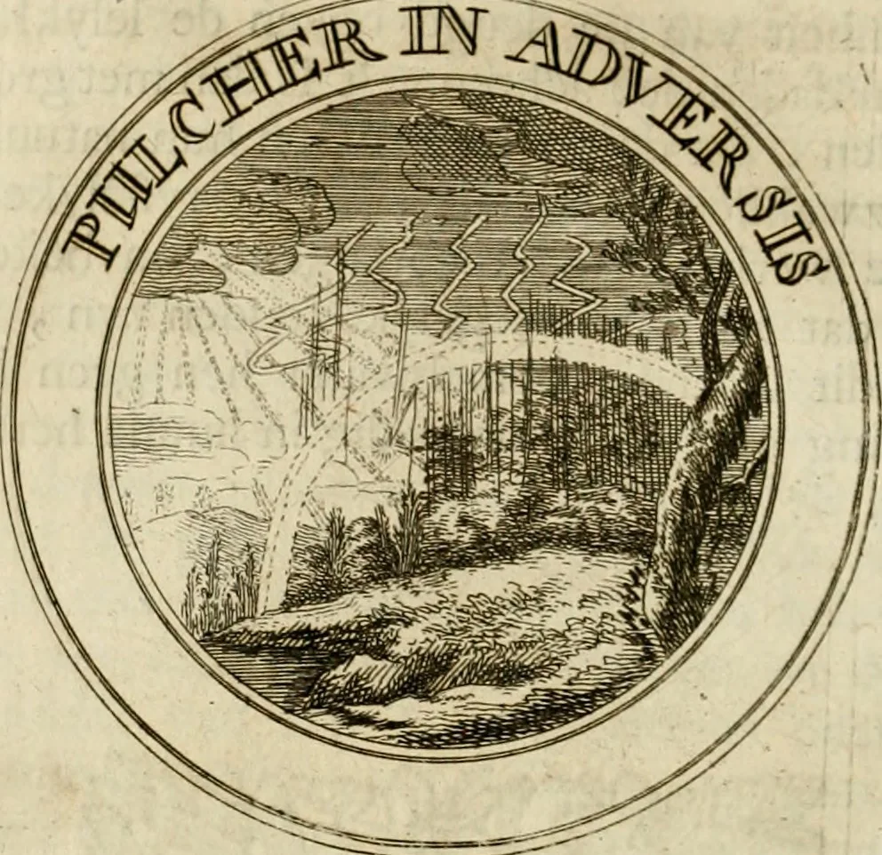 An illustration from Zederyke zinnebeelden : vertoont in konstplaten, door kragtige redeneeringen en maat-digten nutte van het menschelyke leven toegepast, 1713, leaf 61